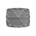 Plaques traditionnelles Gaufres coeur - Super 2 - 1